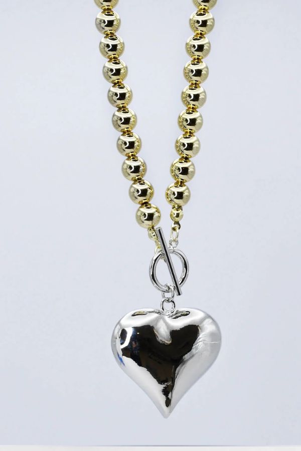 treasure jewels Mega Love Gold/Silver Necklace