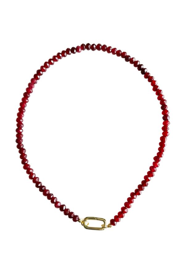 Mini Candy Necklace | Garnet