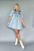 karlie denim dress