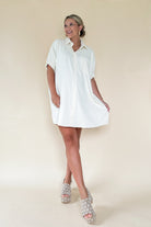 entro ivory dress with pocket