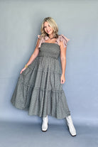 entro green maxi dress