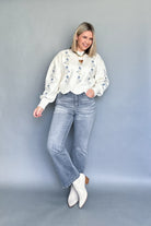 mable floral embroidered sweater