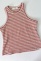 by together red & cream stripe tank