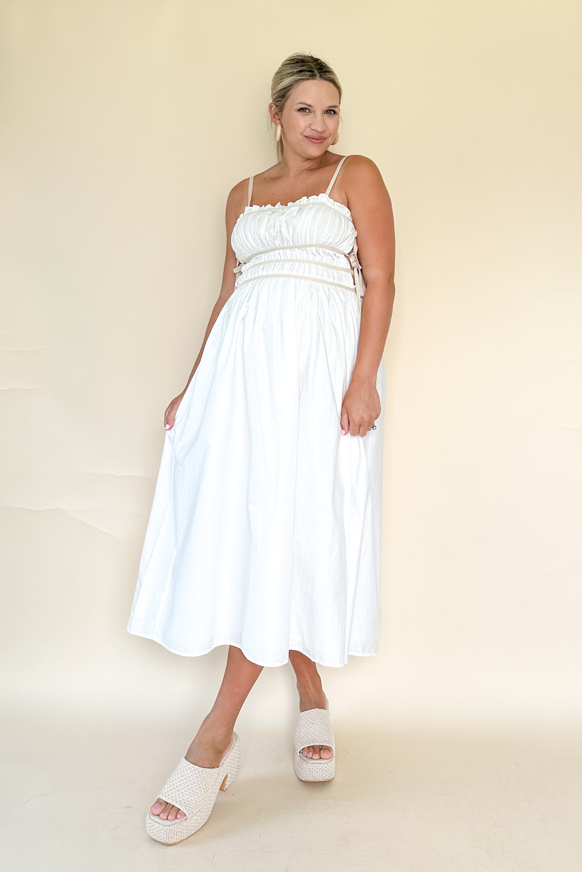 sofie the label white midi