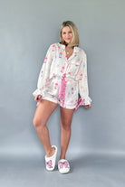 peach love california champagne silk pajamas